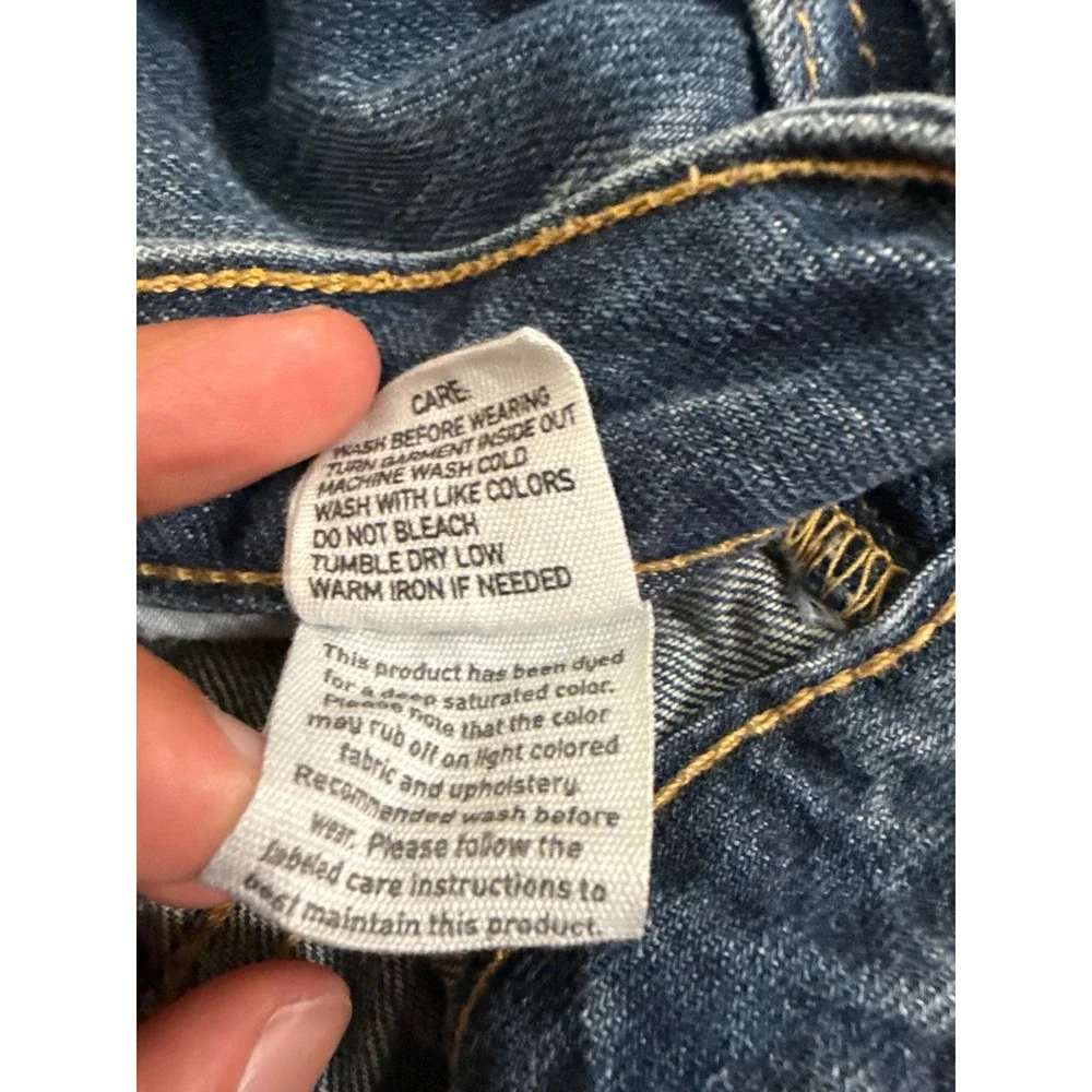 Polo Ralph Lauren Authentic Dungarees Straight Leg Jeans Blue Denim Size 20